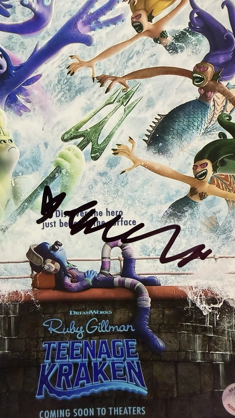 Lana Codor — Lana Condor Autographed Teenage Kraken Animation Signed 8x10 Photo Beckett COA, изображение 2