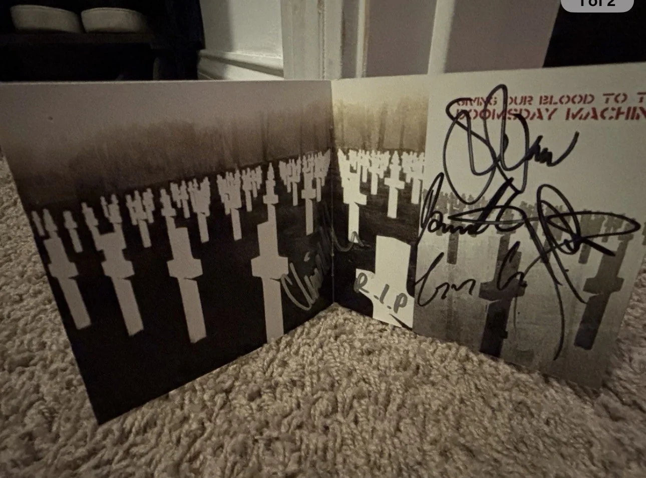 Arch Enemy Dead Eyes See No Future EP CD Booklet Autographed Angela Gossow, image 2