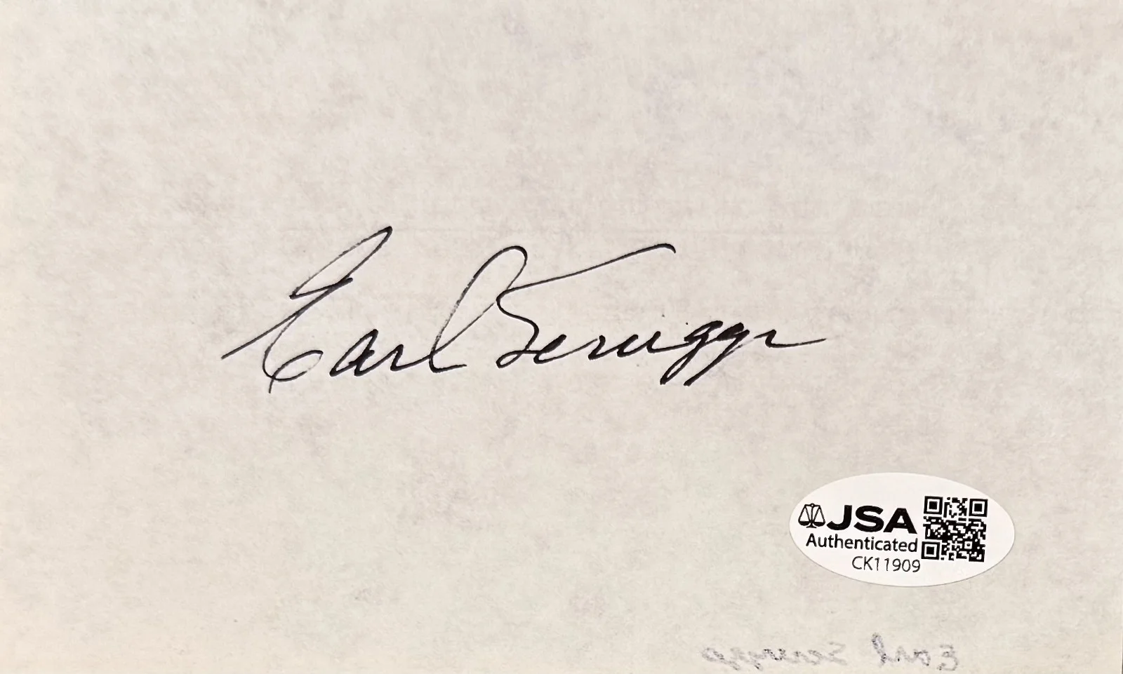 EARL SCRUGGS Autographed Signed 3" x 5" ALBUM PAGE Bluegrass Music JSA CERTIFIED, изображение 5