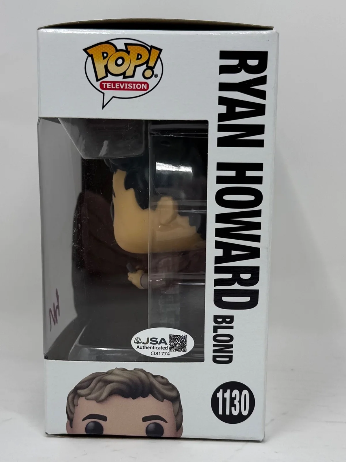 BJ Novak — BJ Novak Signed Autograph The Office Ryan Howard Funko Pop 1130 B. J. JSA COA, изображение 3