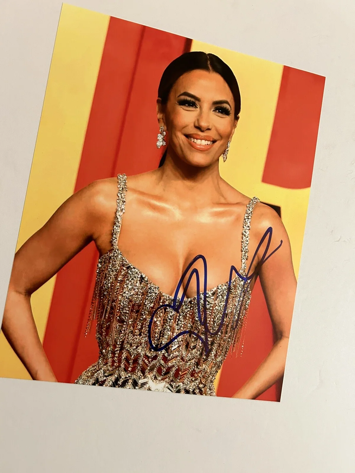 Eva Longoria Autographed 8x10 Photo (proof pic), image 3