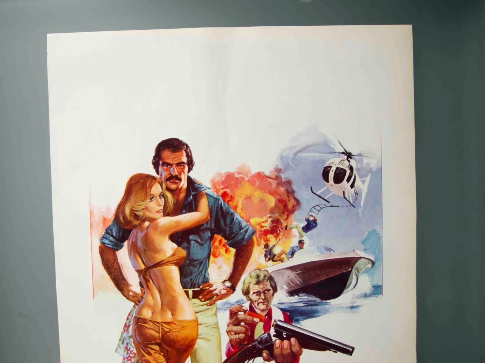 Gator (1976) Original Poster Burt Reynolds, image 3