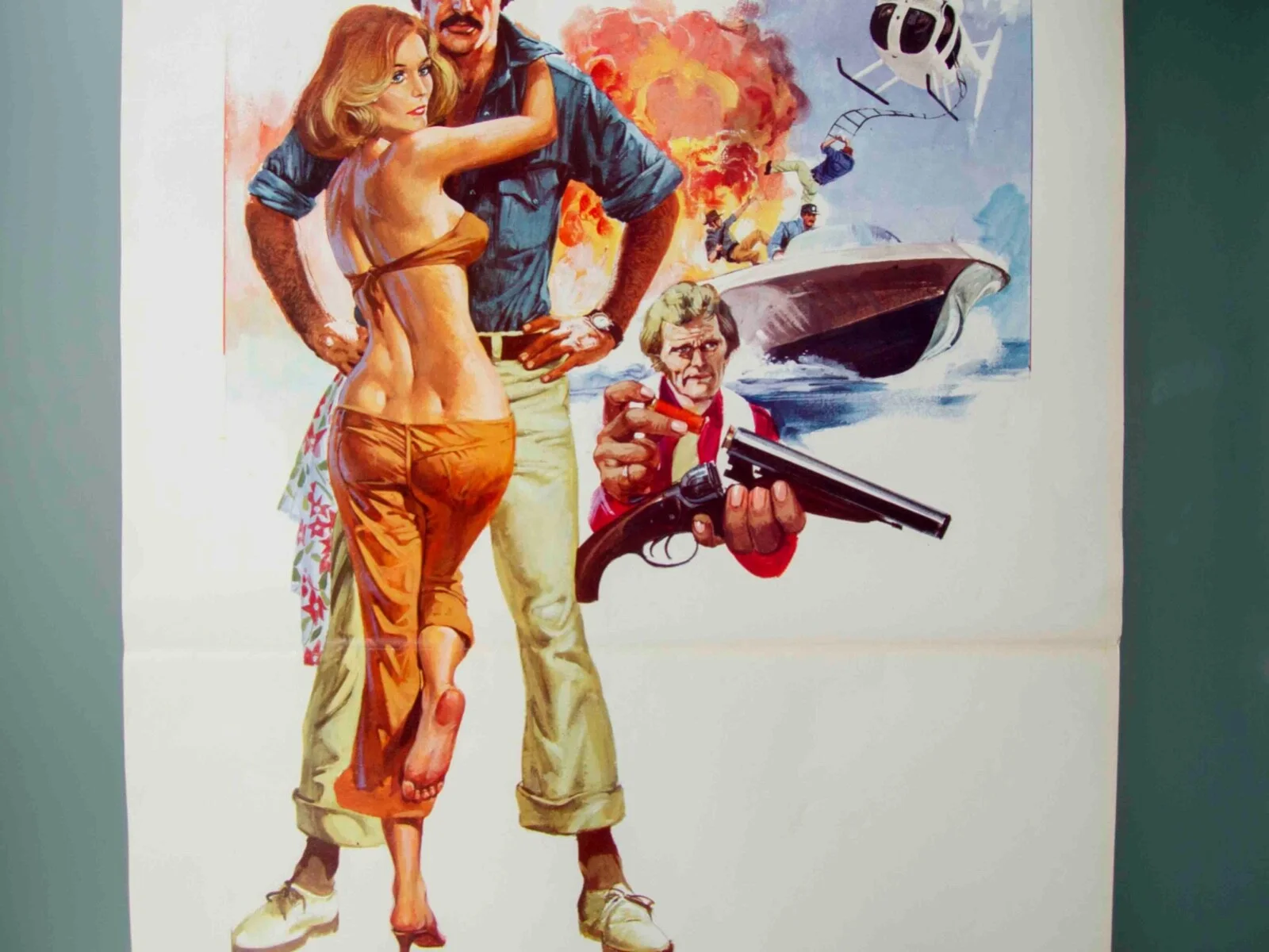 Gator (1976) Original Poster Burt Reynolds, image 4