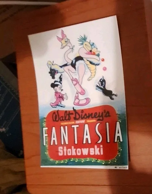 Classic Style Disney "Fantasia" 1940 Fine Art Premium Reproduction Postcard, image 3