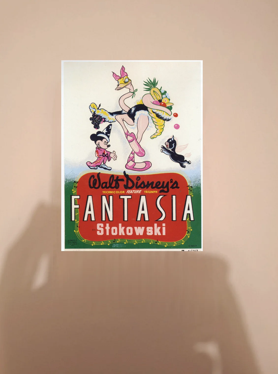Classic Style Disney "Fantasia" 1940 Fine Art Premium Reproduction Postcard, image 4