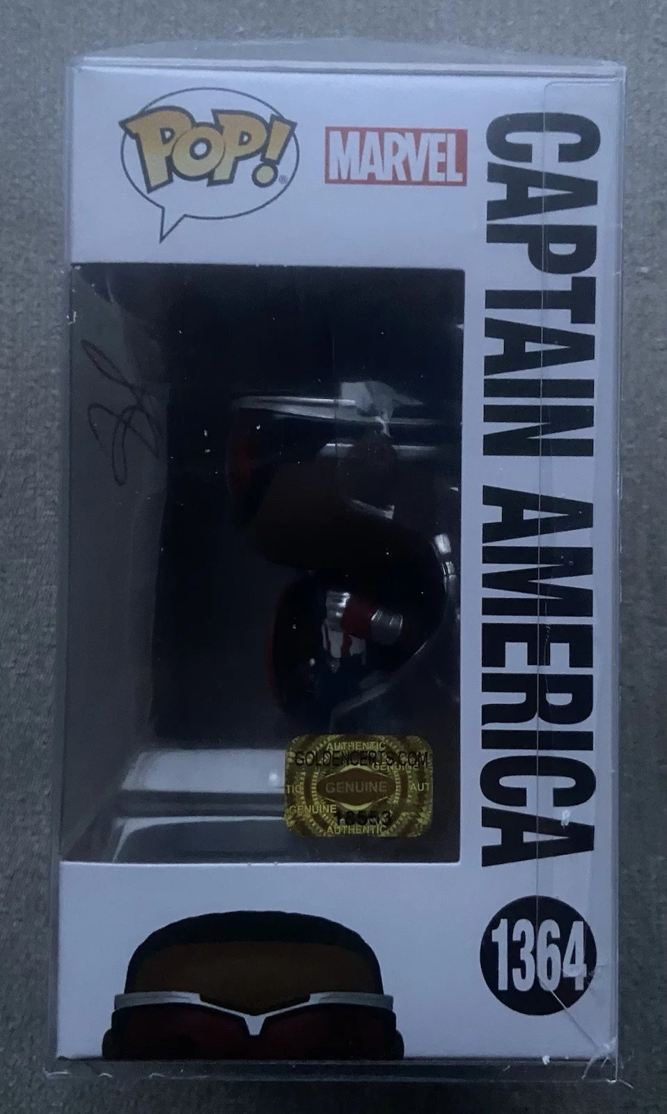 Anthony Mackie — Anthony Mackie Signed/Autographed Captain America Funko Pop #1364 W/ COA, image 2