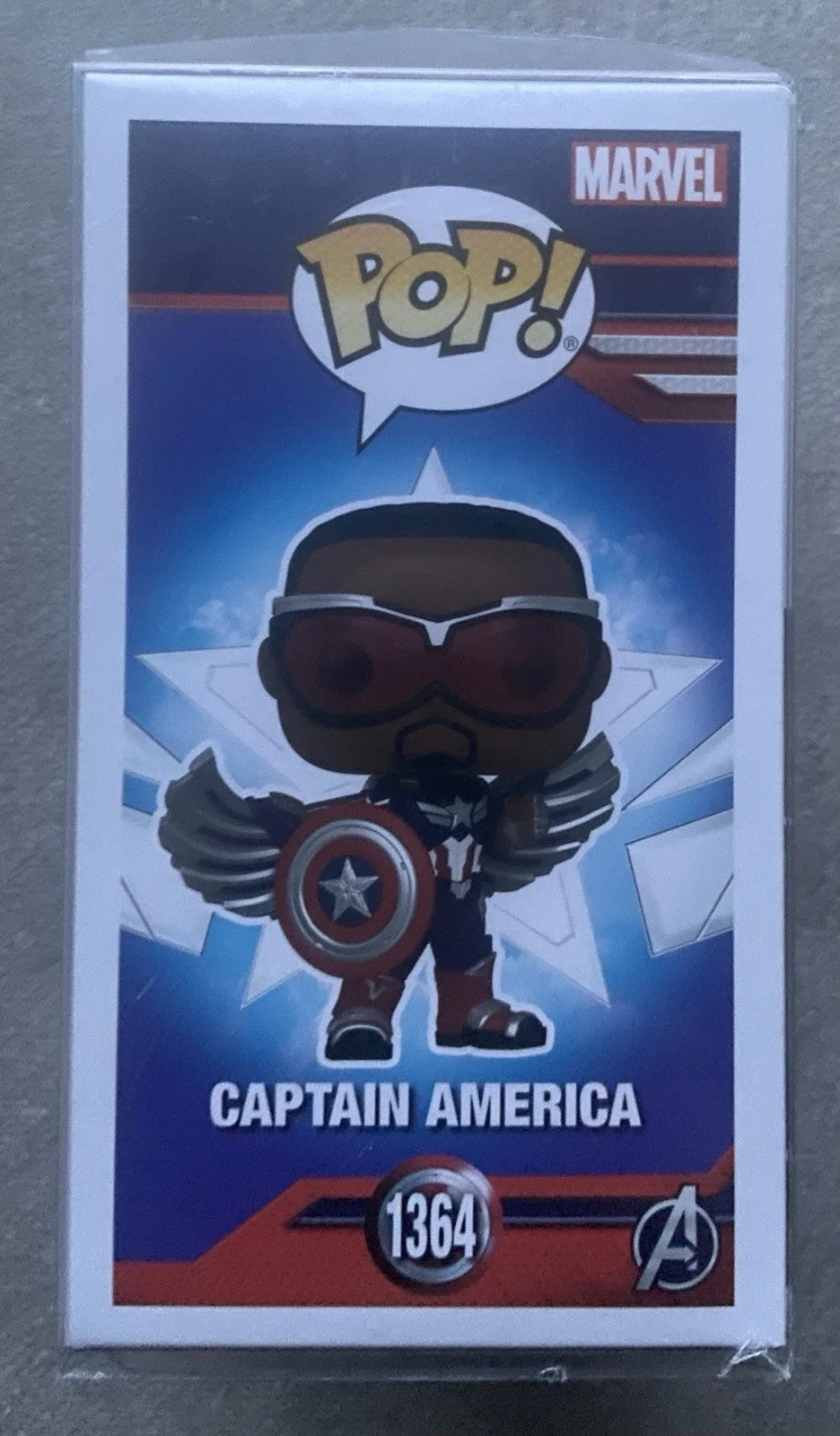 Anthony Mackie — Anthony Mackie Signed/Autographed Captain America Funko Pop #1364 W/ COA, image 4