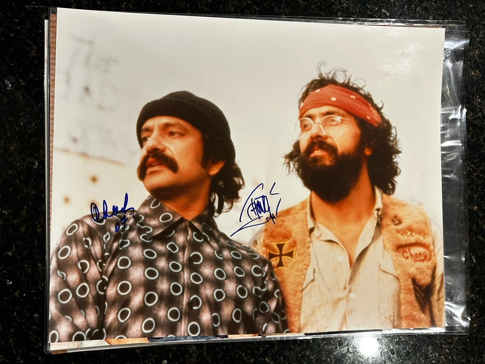 Cheech, Chong — Cheech and Chong Signed 16"x20" Up In Smoke Poster Photo Autographed, image 2