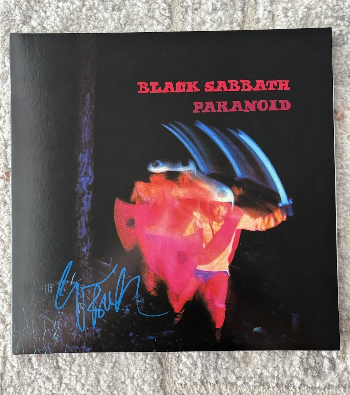 Geezer Butler Signed Autographed Paranoid Black Sabbath Vinyl Album JSA COA!, image 3
