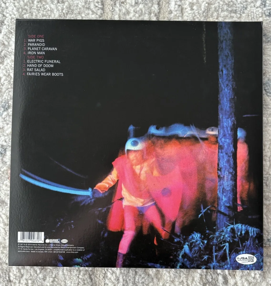Geezer Butler Signed Autographed Paranoid Black Sabbath Vinyl Album JSA COA!, image 5
