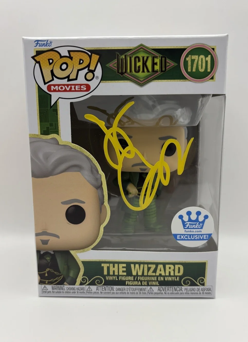 Jeff Goldblum — Jeff Goldblum Signed Autograph The Wizard Wicked Funko POP! Figure Exclusive JSA, изображение 2