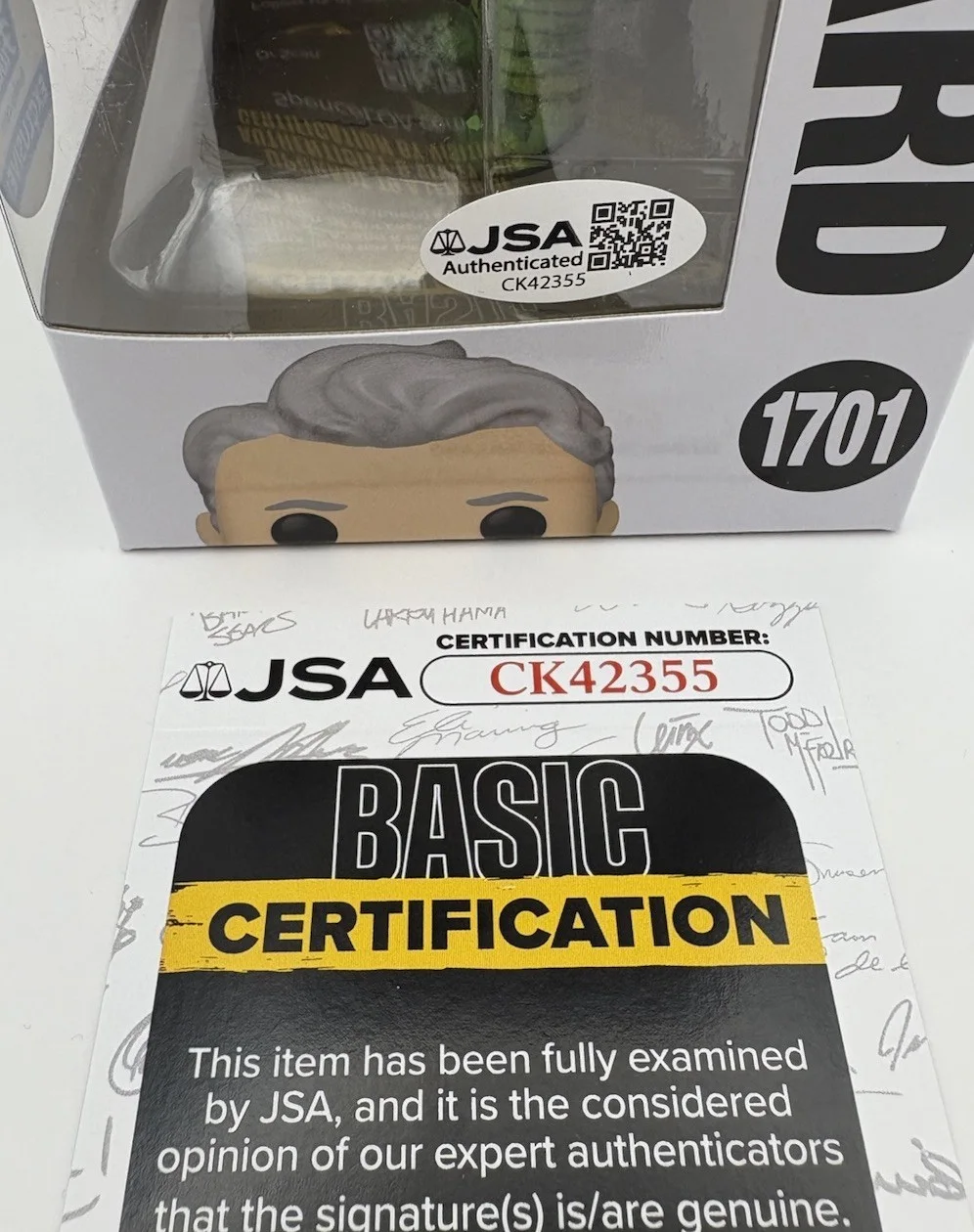 Jeff Goldblum — Jeff Goldblum Signed Autograph The Wizard Wicked Funko POP! Figure Exclusive JSA, изображение 4
