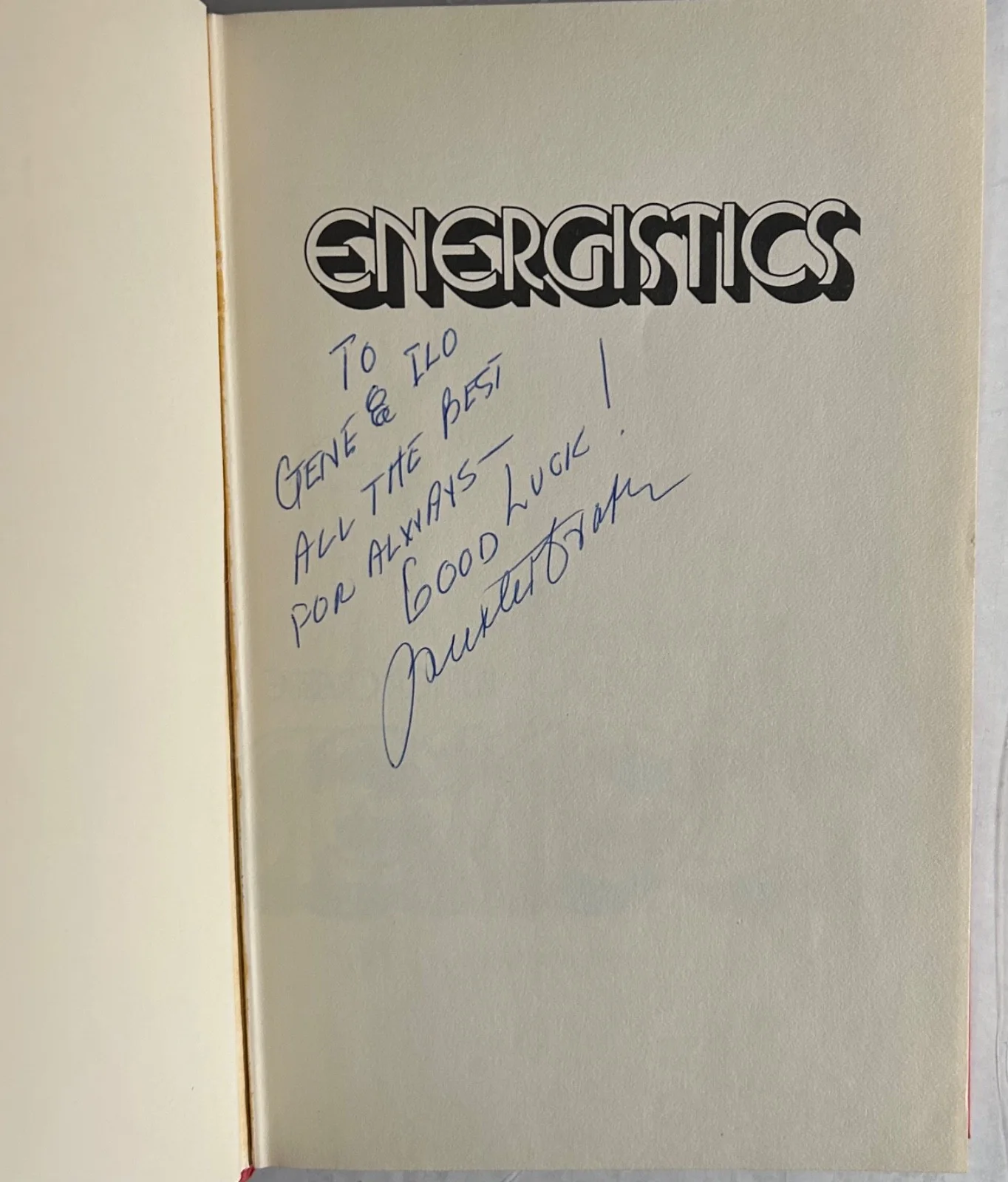 BUSTER CRABBE—SIGNED ENERGISTICS—FLASH GORDON-BUCK ROGERS-TARZAN-W C FIELDS, image 3