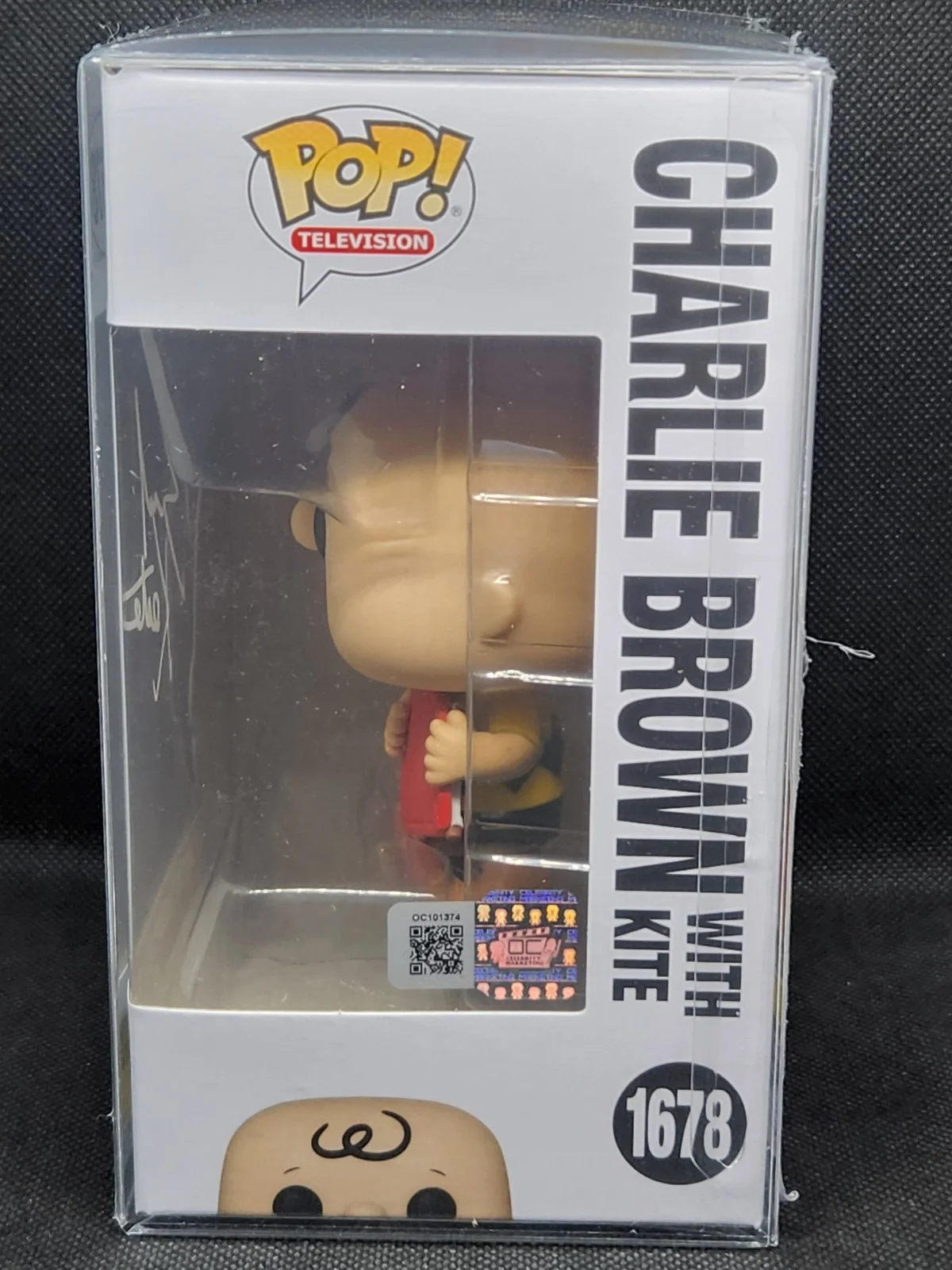 Brad Kesten — Brad Kesten Voice Actor Signed Funko Pop #1678 Charlie Brown OCC COA Hologram, изображение 2