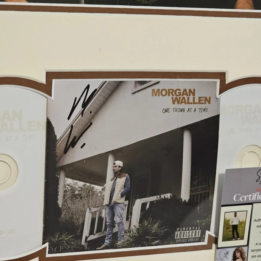 Morgan Wallen signed autographed One Thing at a Time CD COA, image 2