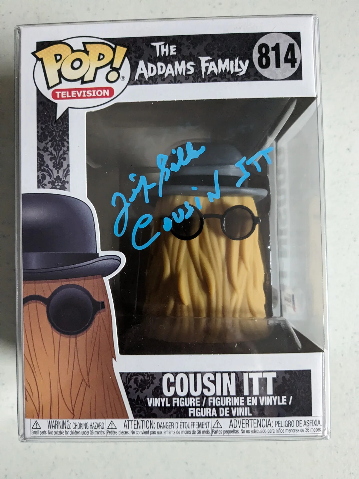 Felix Silla — FELIX SILLA Signed FUNKO POP Cousin Itt Addams Family Autograph JSA BAS COA B