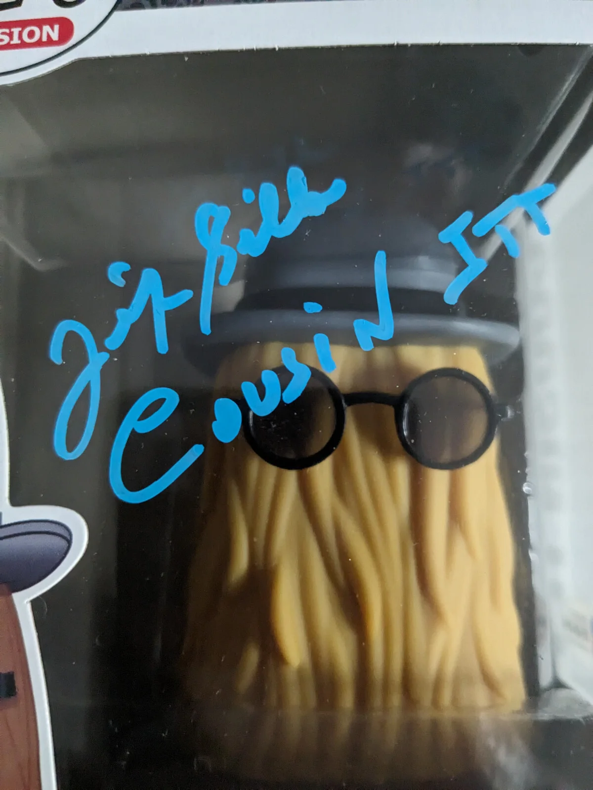 Felix Silla — FELIX SILLA Signed FUNKO POP Cousin Itt Addams Family Autograph JSA BAS COA B, image 2
