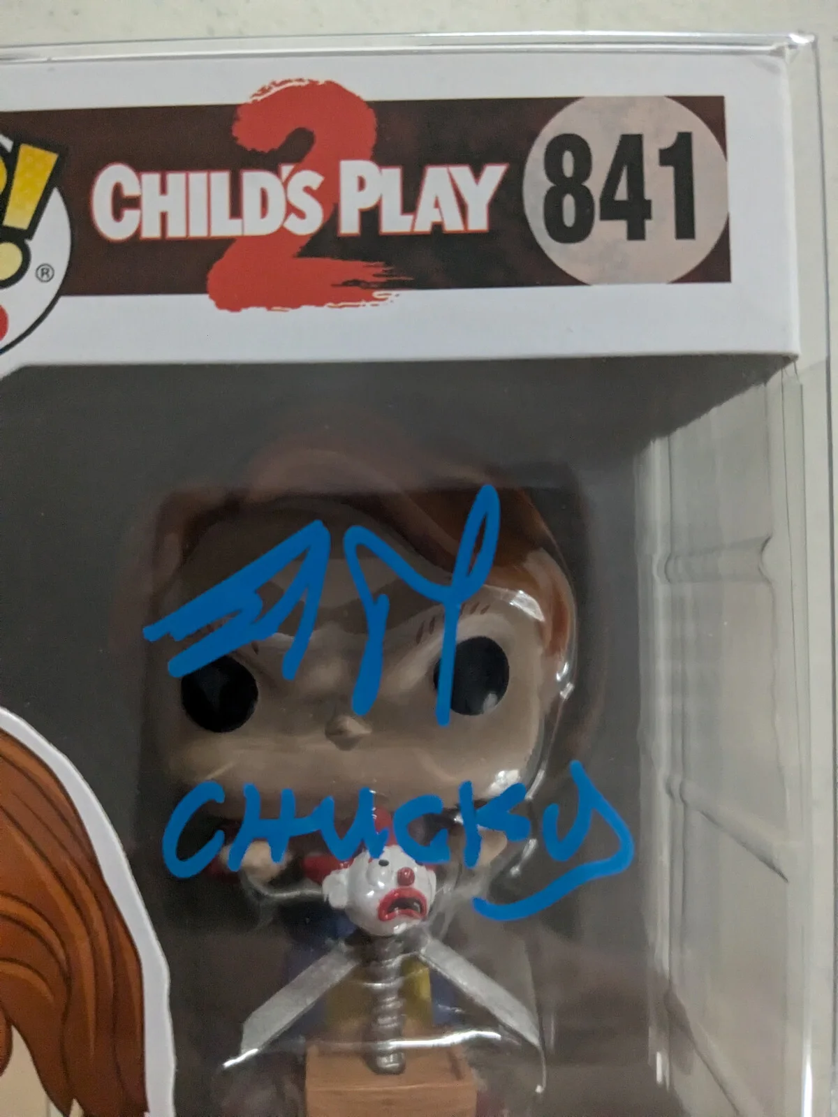 Brad DOURIF Signed FUNKO POP FYE Exclusive Voice of Chucky Child’s Play JSA COA, изображение 2