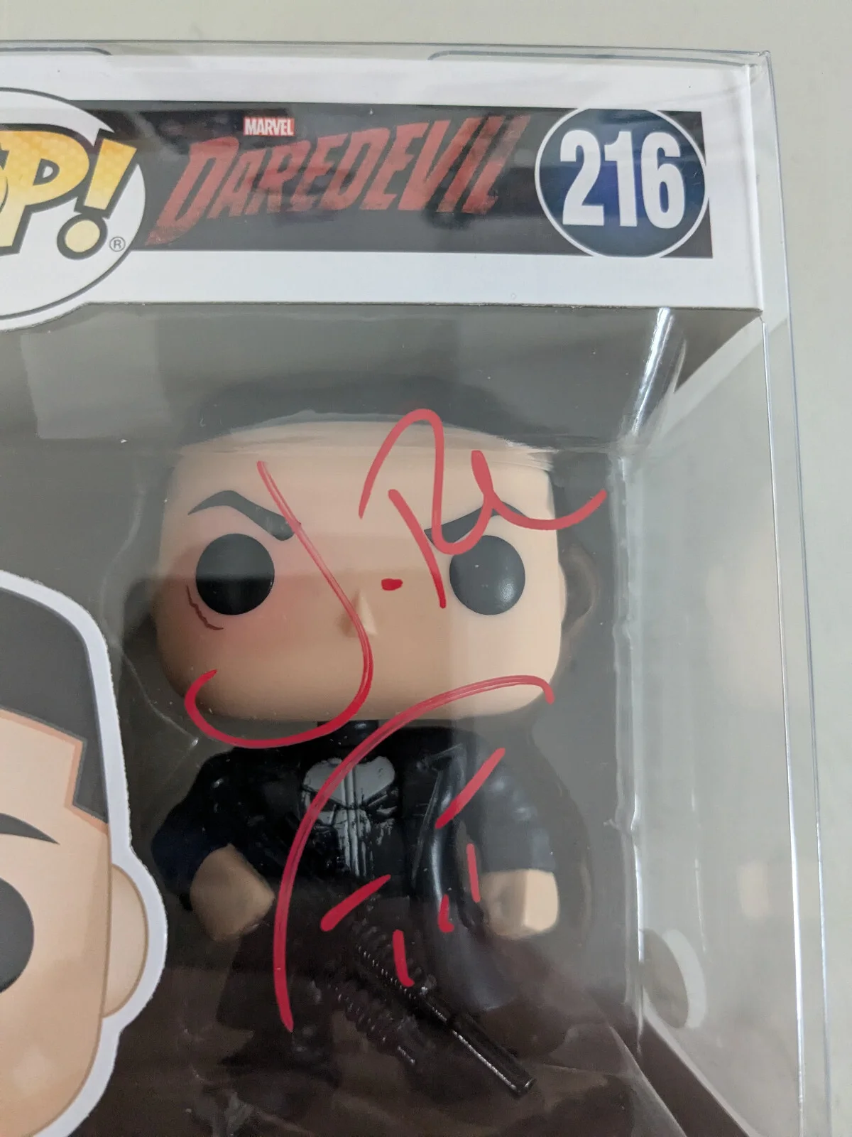 JON BERNTHAL Signed The Punisher FUNKO POP Logo Daredevil Autograph JSA COA Red, изображение 2