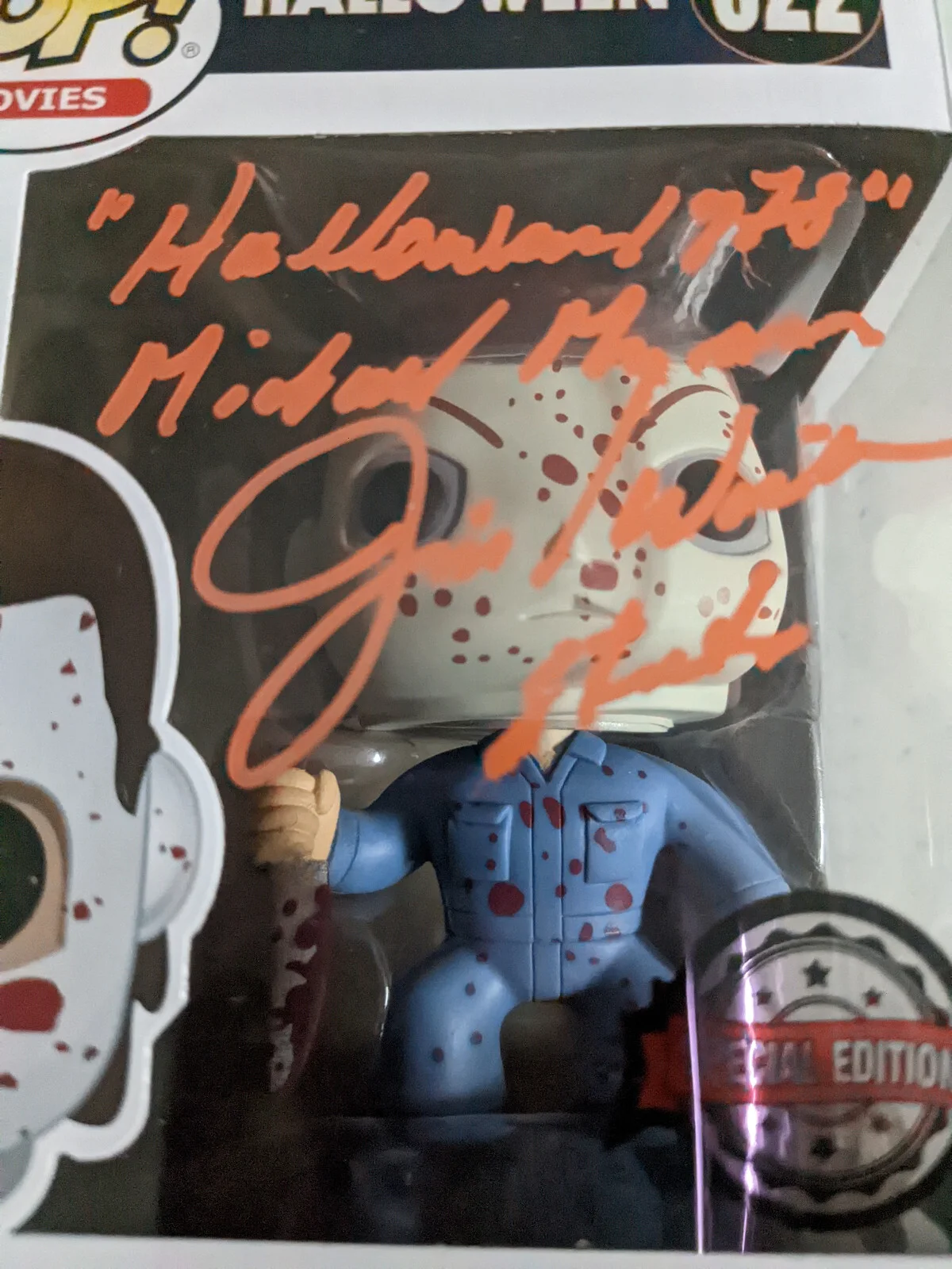 James Jim WINBURN Signed FUNKO POP Bloody Michael Myers Halloween 622 JSA COA, image 2