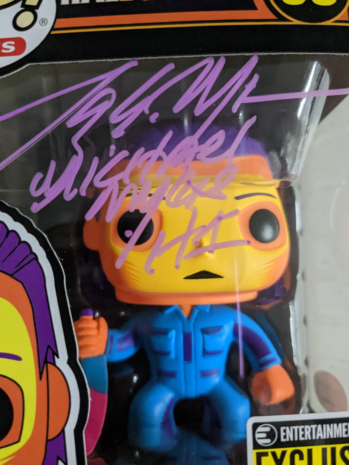 TONY MORAN Signed Michael Myers Funko Pop BlackLight Limited HALLOWEEN JSA BAS P, изображение 2