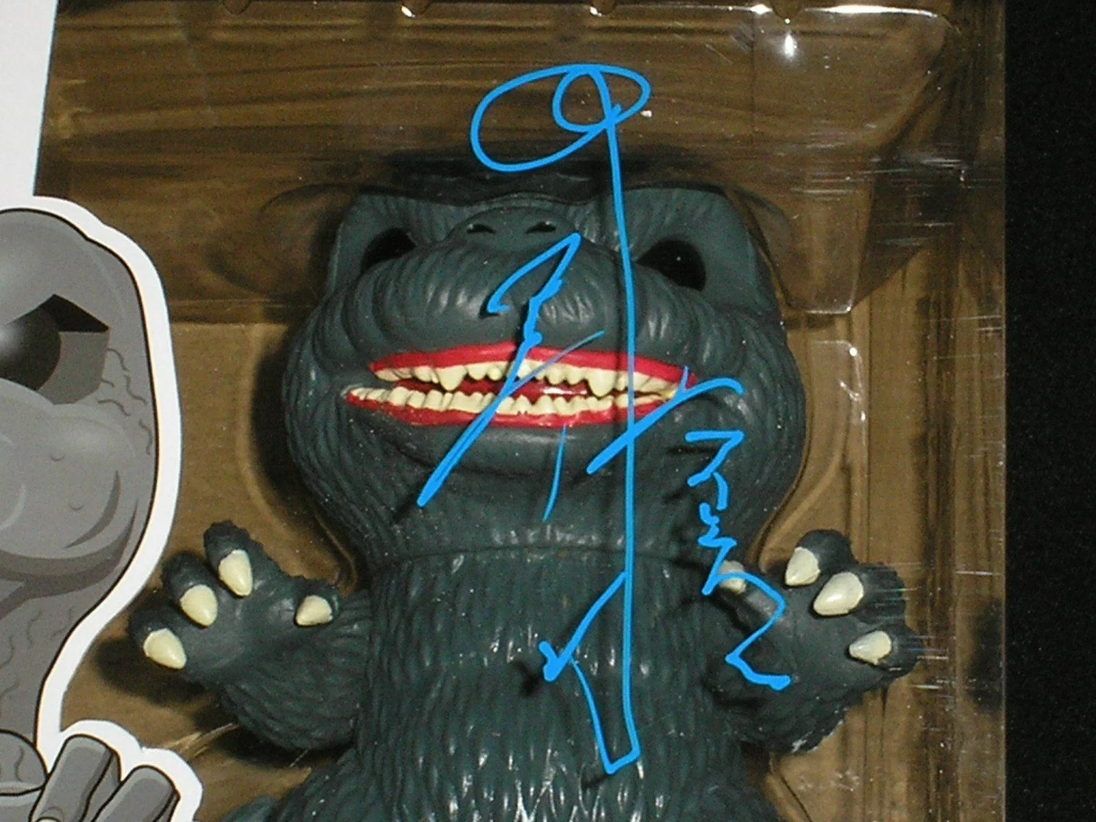 HARUO NAKAJIMA — HARUO NAKAJIMA Suit Actor Signed 6" GODZILLA FUNKO POP Auto BAS JSA COA Blue, image 2