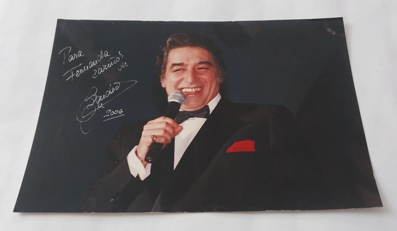 Sandro de America — Sandro de America Hand Signed Photo Orig. Auto Roberto Sánchez Argentina Elvis, изображение 3