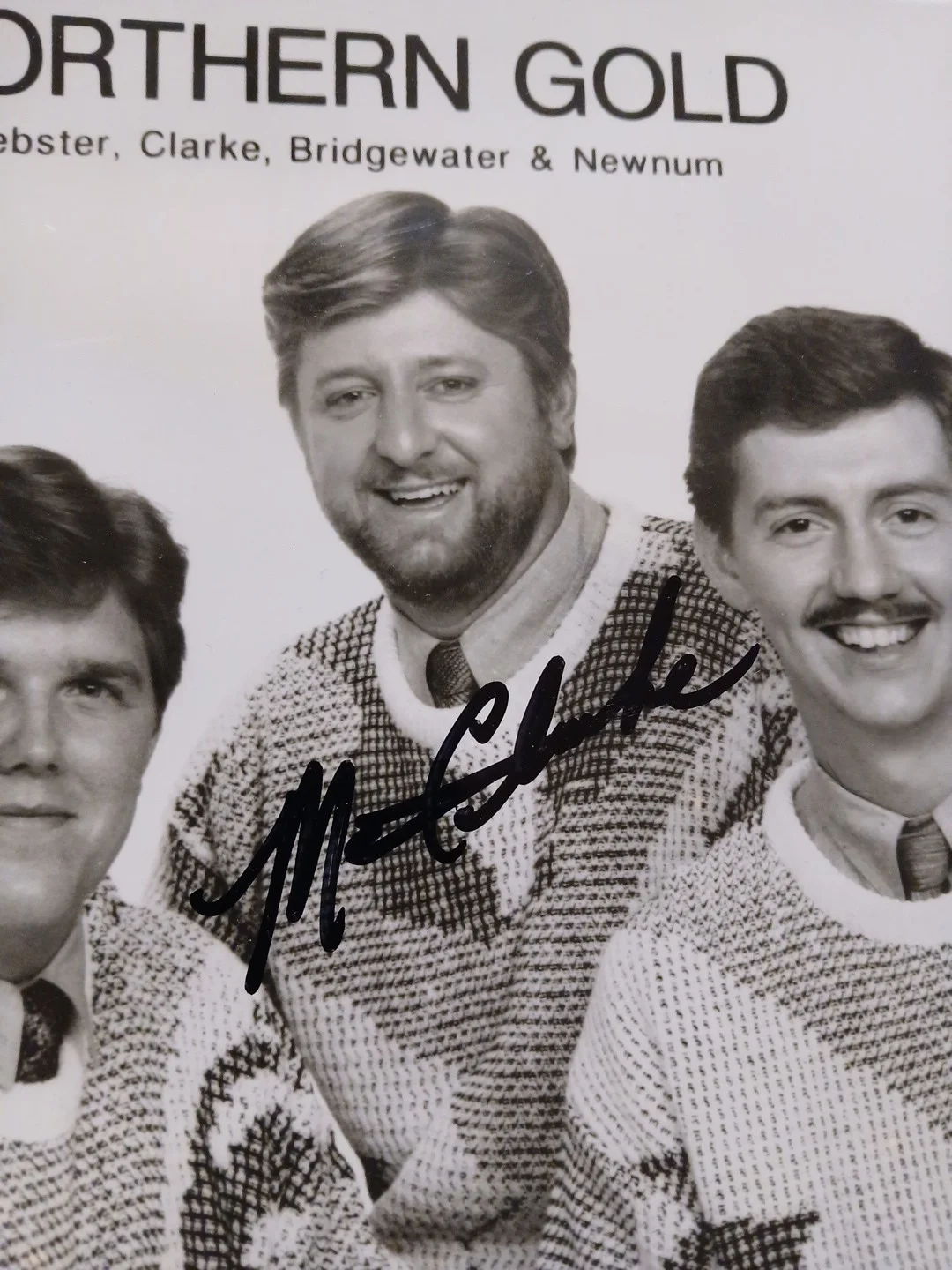 Northern Gold Band Signed Picture Autographed, image 3