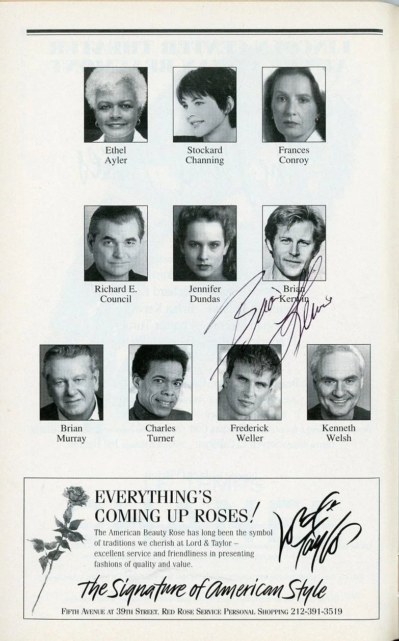 Brian Kerwin — Brian Kerwin - Twice Signed Lincoln Center Theater Playbill for The Little Foxes, image 2