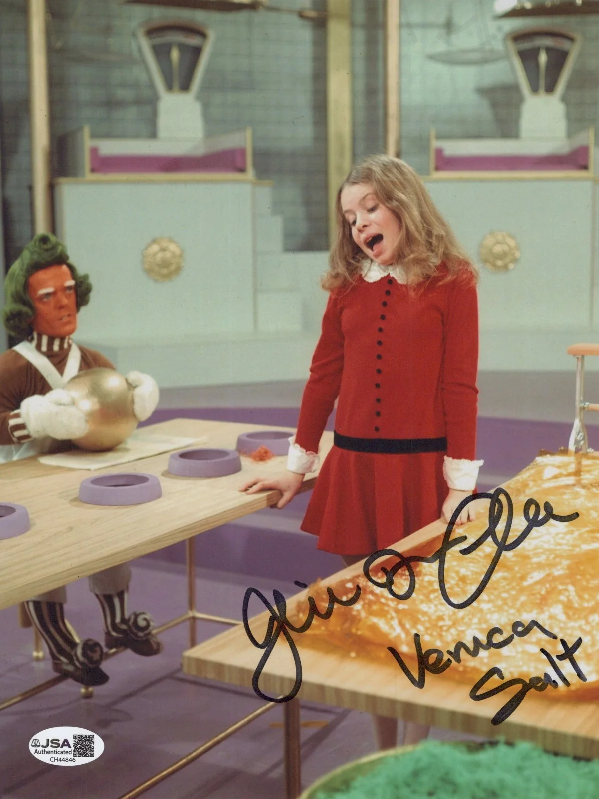 JULIE DAWN COLE — JULIE DAWN COLE Signed WILLY WONKA & THE CHOCOLATE FACTORY 8x10 Photo JSA COA