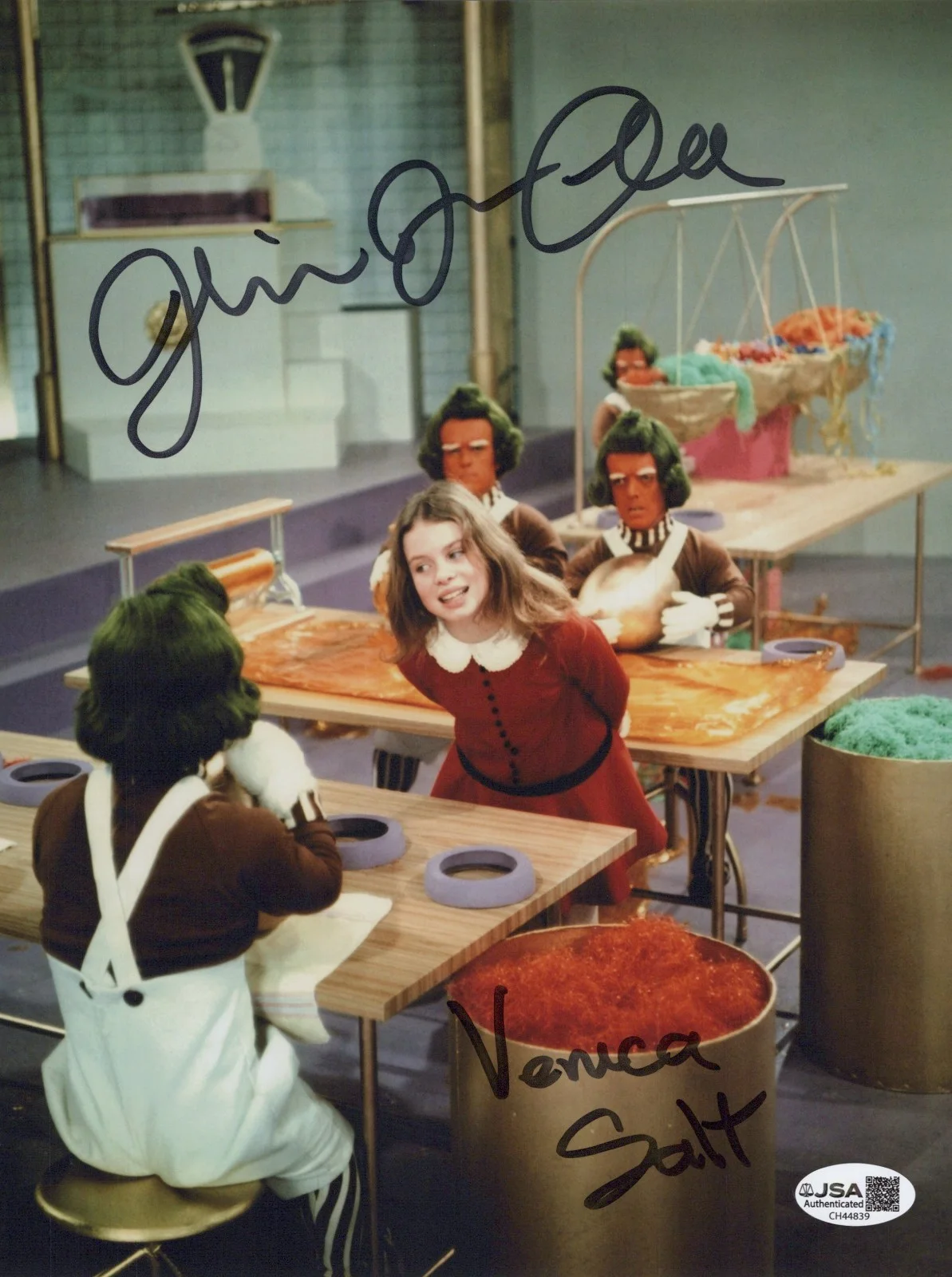 JULIE DAWN COLE — JULIE DAWN COLE Signed WILLY WONKA & THE CHOCOLATE FACTORY 8x10 Photo JSA COA