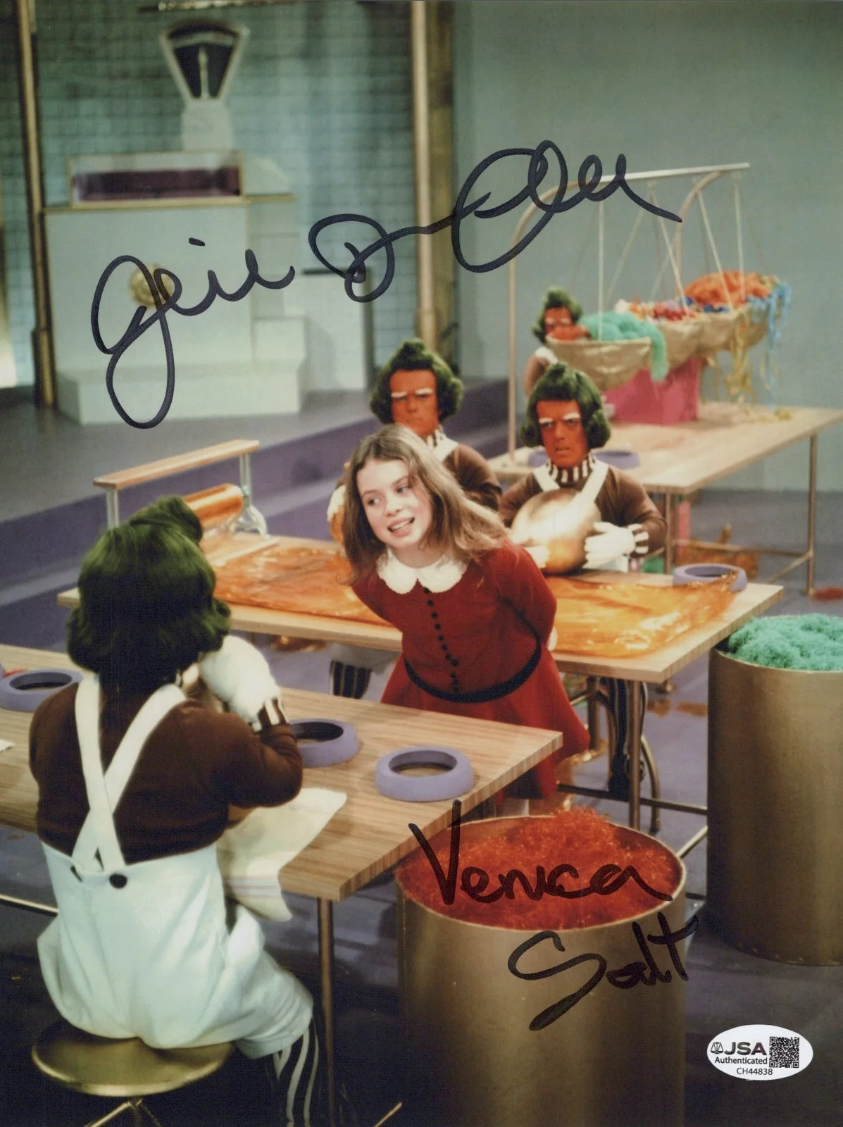 JULIE DAWN COLE — JULIE DAWN COLE Signed WILLY WONKA & THE CHOCOLATE FACTORY 8x10 Photo JSA COA