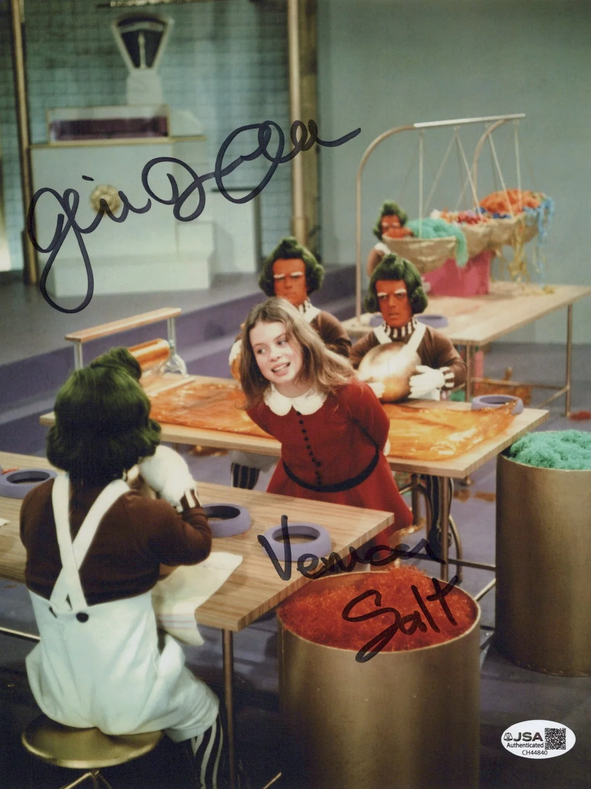 JULIE DAWN COLE — JULIE DAWN COLE Signed WILLY WONKA & THE CHOCOLATE FACTORY 8x10 Photo JSA COA