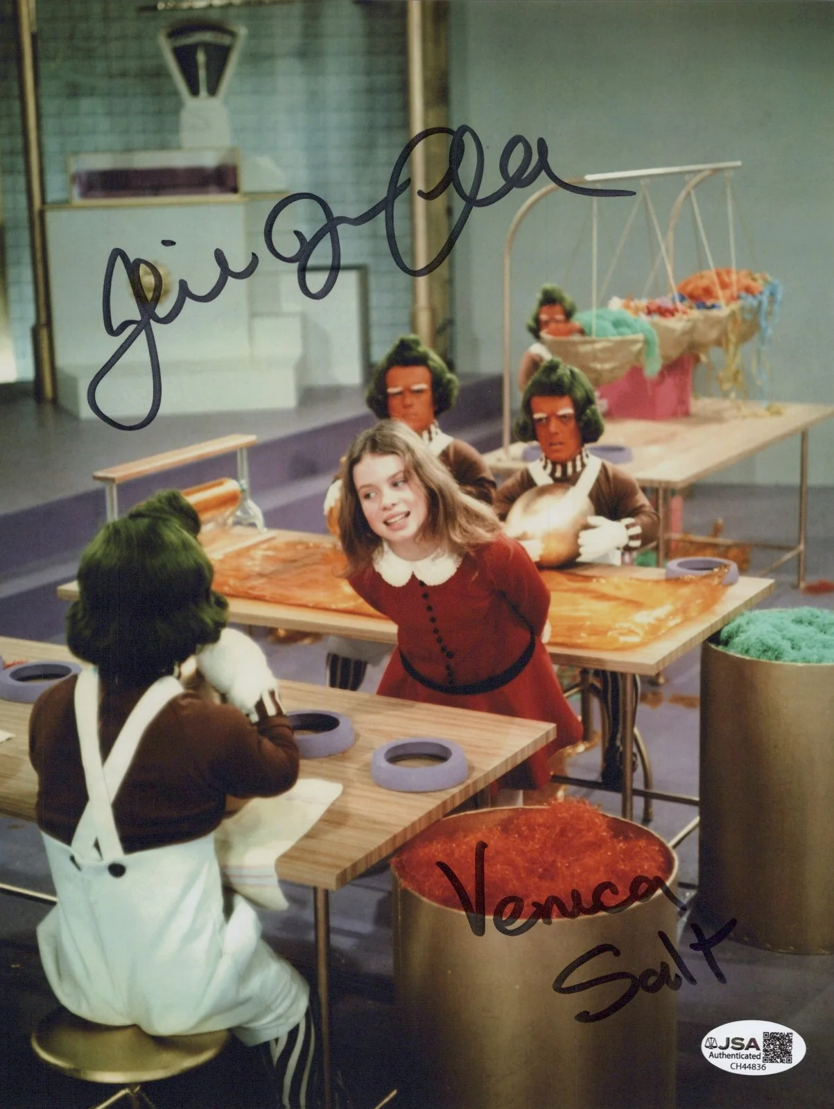 JULIE DAWN COLE — JULIE DAWN COLE Signed WILLY WONKA & THE CHOCOLATE FACTORY 8x10 Photo JSA COA