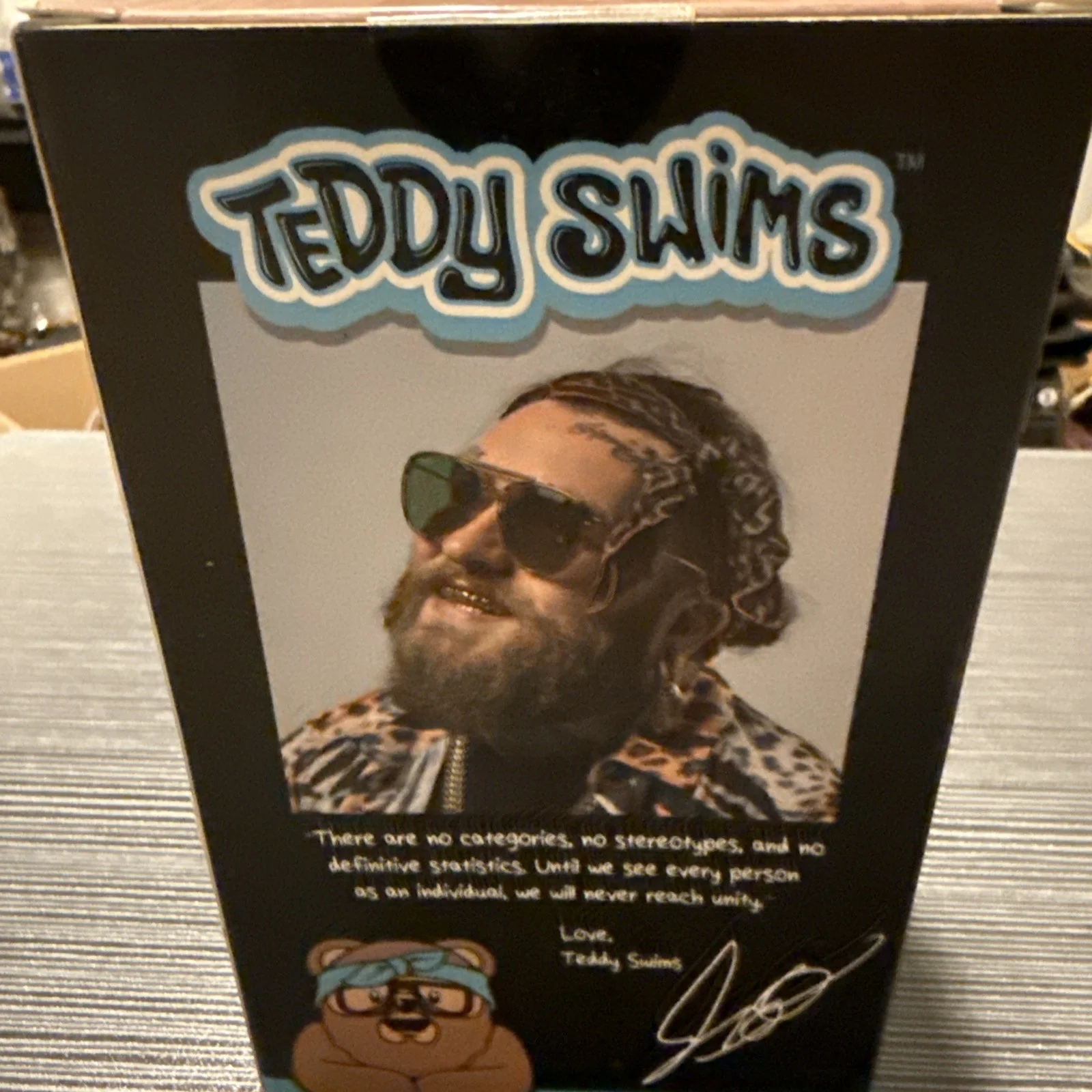 Teddy Swims - Exclusive Limited Edition Vinyl Figure Blue - New Sealed, image 4