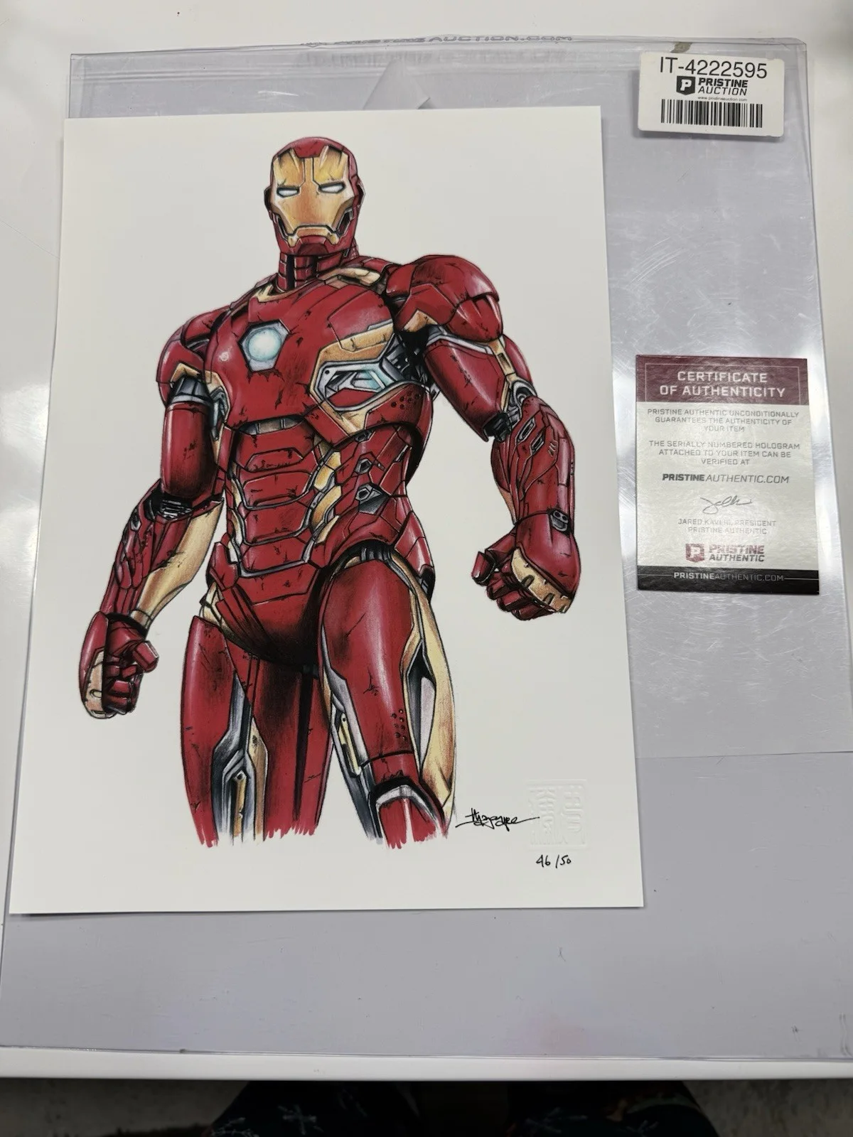 THANG NGUYEN — THANG NGUYEN Signed Marvel Comics IRON MAN 8x12 LE Giclee Autographed COA