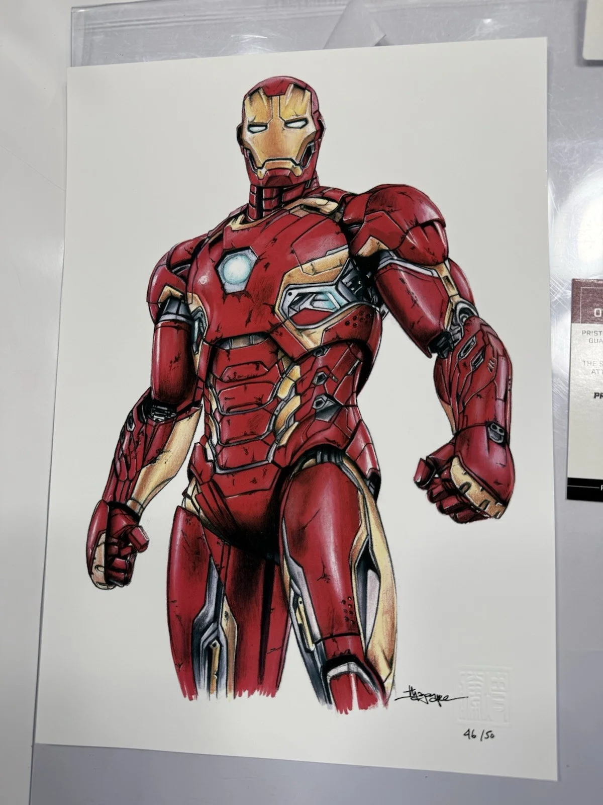 THANG NGUYEN — THANG NGUYEN Signed Marvel Comics IRON MAN 8x12 LE Giclee Autographed COA, image 2