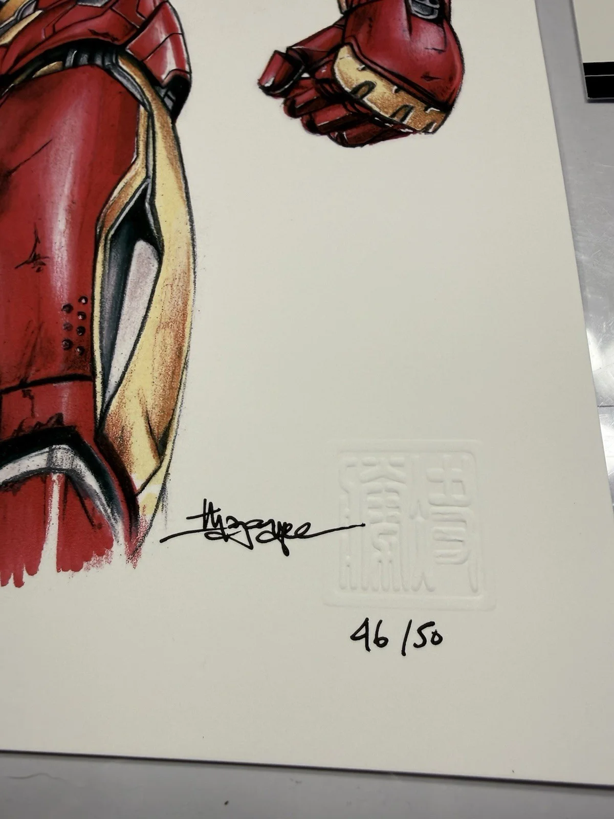 THANG NGUYEN — THANG NGUYEN Signed Marvel Comics IRON MAN 8x12 LE Giclee Autographed COA, image 3