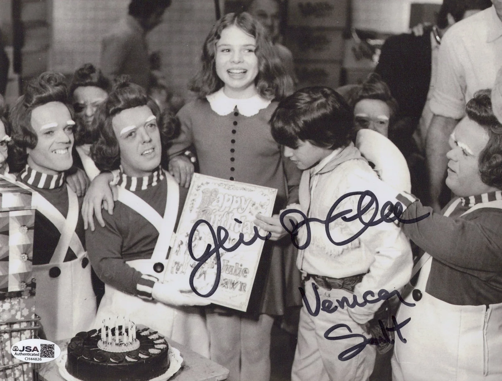 JULIE DAWN COLE — JULIE DAWN COLE Signed WILLY WONKA & THE CHOCOLATE FACTORY 8x10 Photo JSA COA