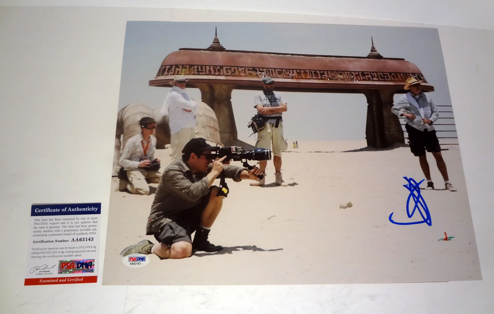 JJ Abrams — JJ Abrams Star Wars The Force Awakens Signed Autograph 11x14 Photo PSA/DNA COA Q