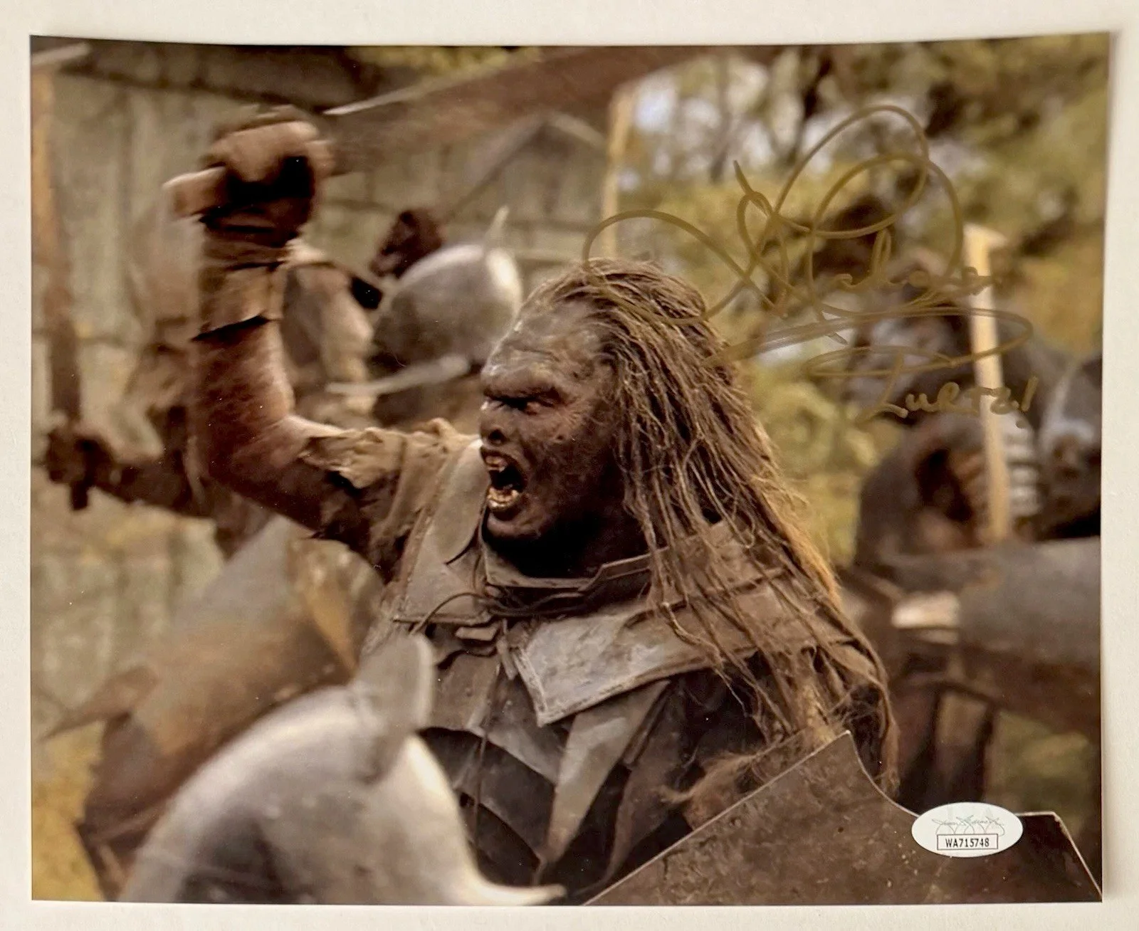 Lawrence Makoare — LAWRENCE MAKOARE SIGNED • JSA WITNESS • LORD OF THE RINGS PHOTO • LURTZ • LOTR, изображение 2