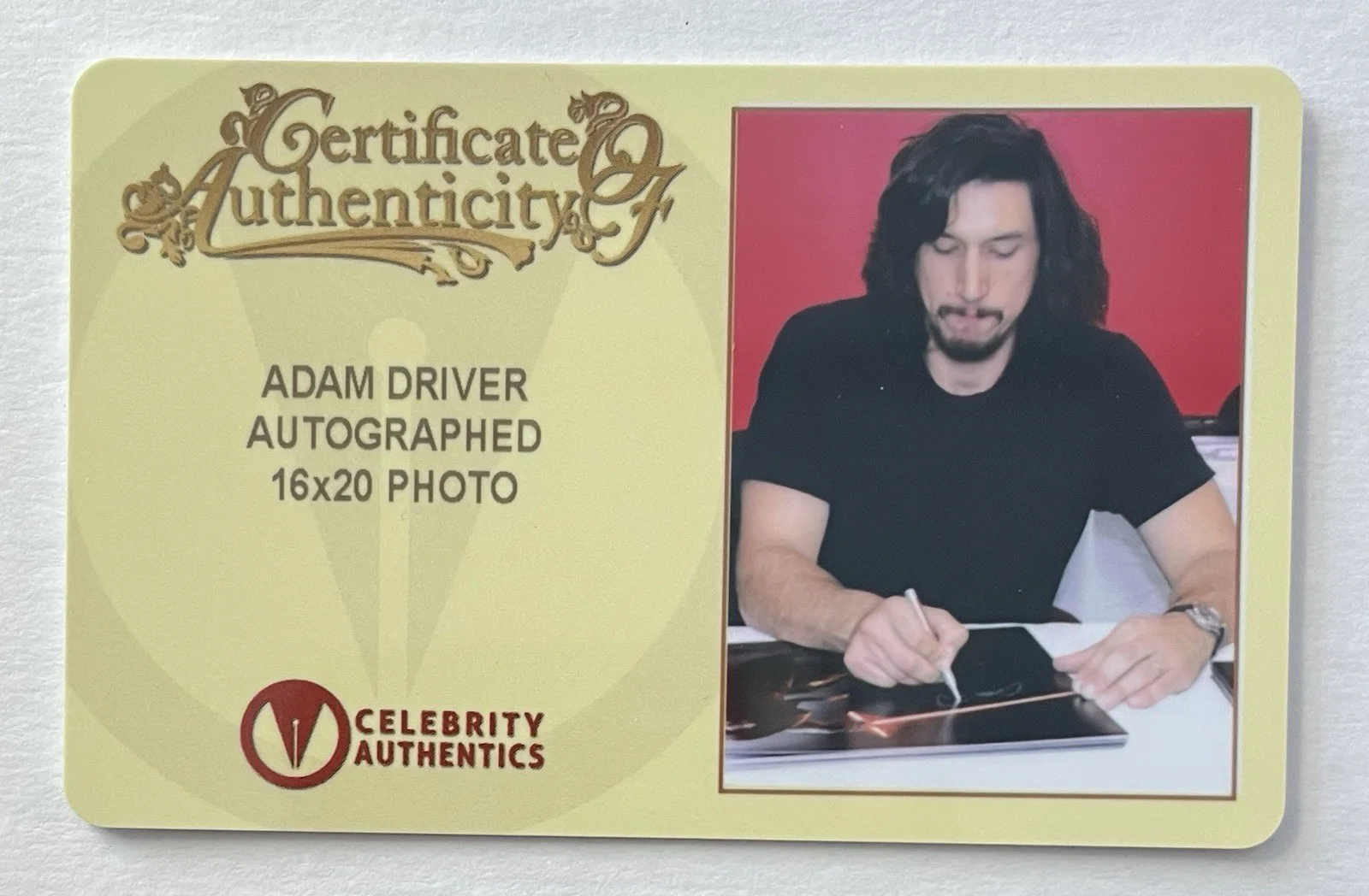 Adam Driver — Adam Driver Signed Autograph 16x20 Photo W/ Coa - Kylo Ren - Star Wars-, image 2