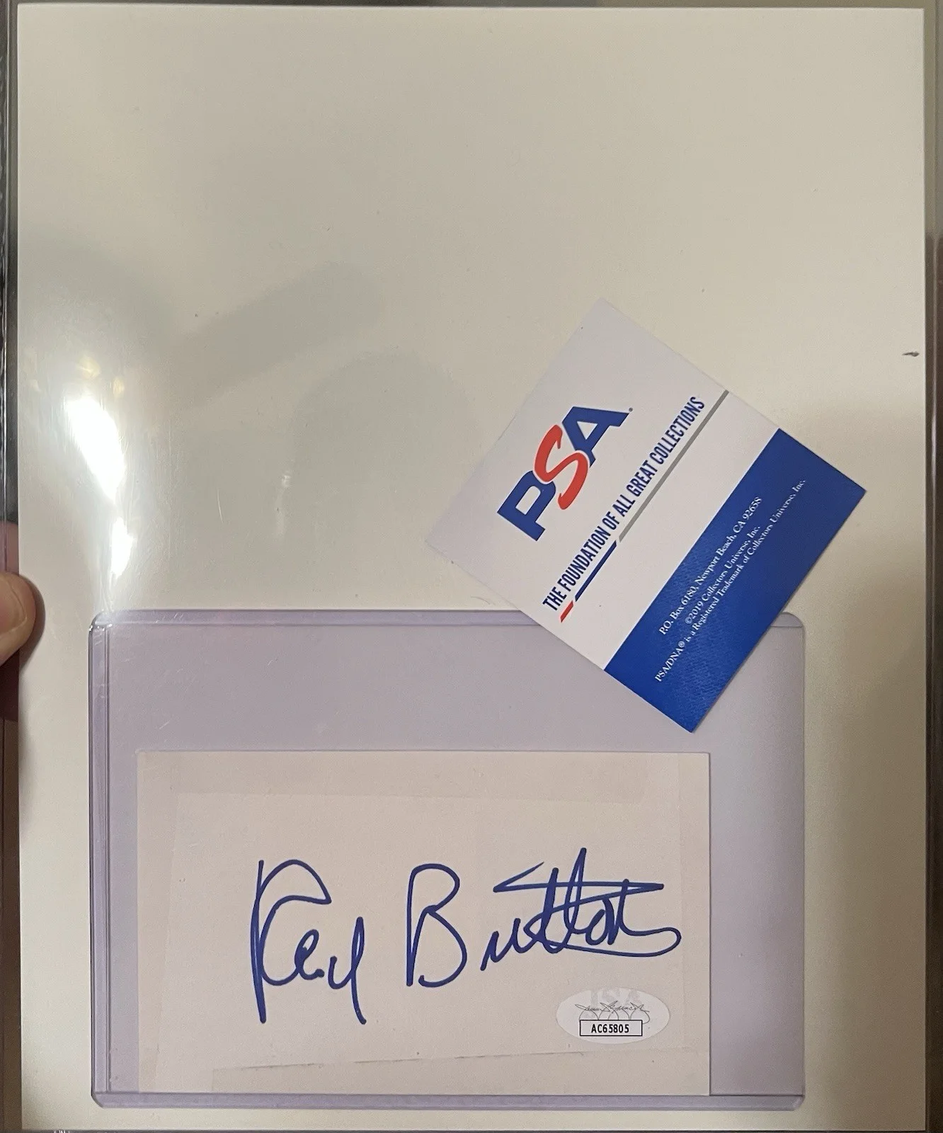 RED BUTTONS DUAL PSA/DNA, JSA CERTIFIED SIGNED 8x10 PHOTO & SIGNED CUT, изображение 3