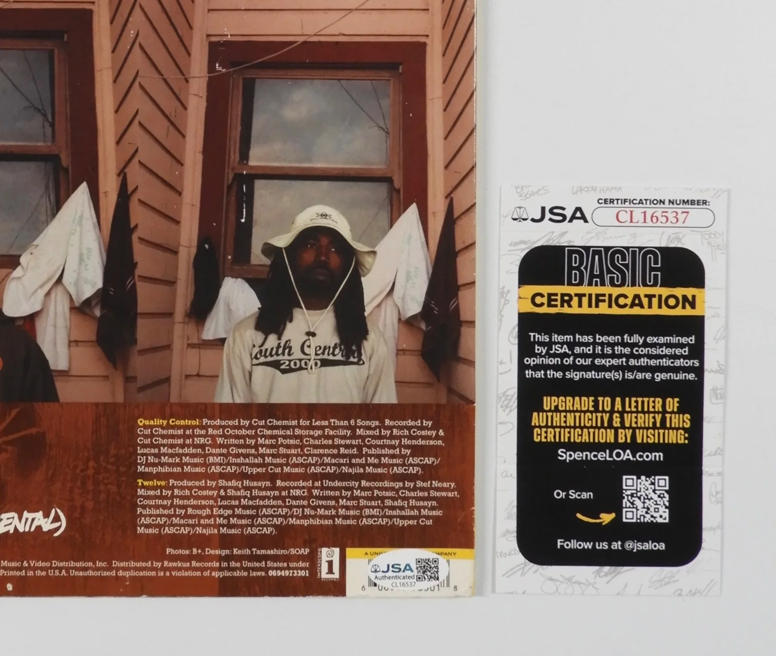 Jurassic 5 JSA Signed Autograph Record Album Vinyl Quality Control, image 3
