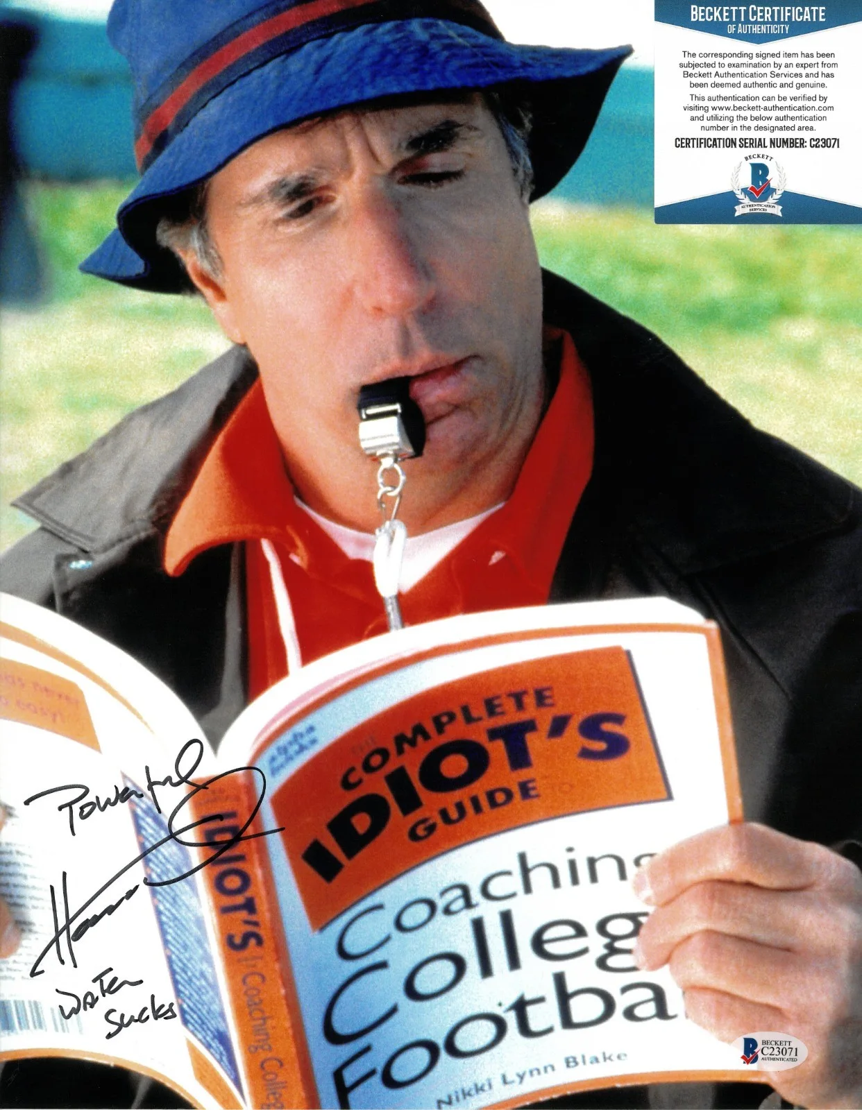 Henry Winkler — Henry Winkler Signed 11x14 Photo Autographed BAS COA The Waterboy Coach Klein, изображение 2
