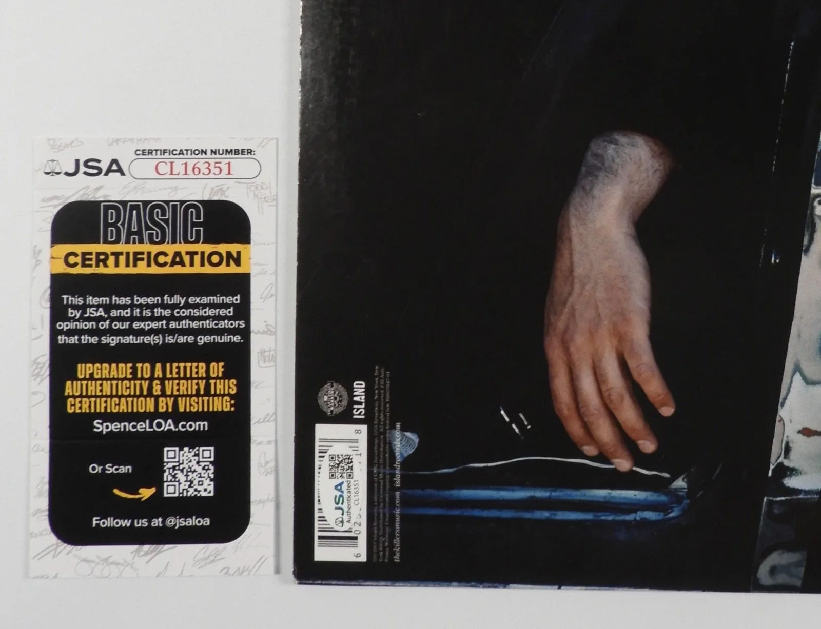 The Killers Brandon Flowers JSA Signed Autograph Record Album Vinyl Wonderful, изображение 3