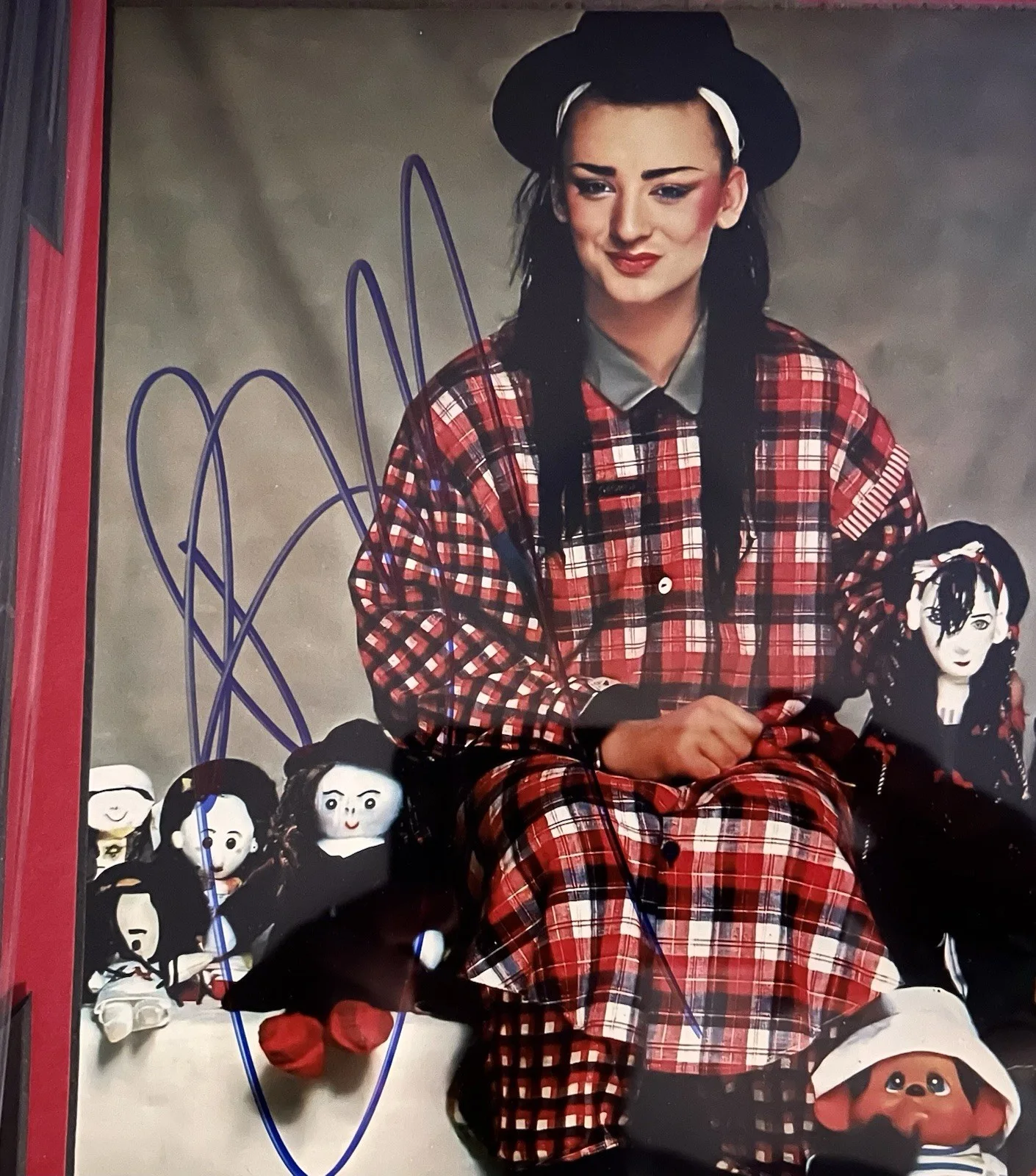 Boy George Signed, Framed Culture Club ￼ Photo JSA Rare, изображение 3
