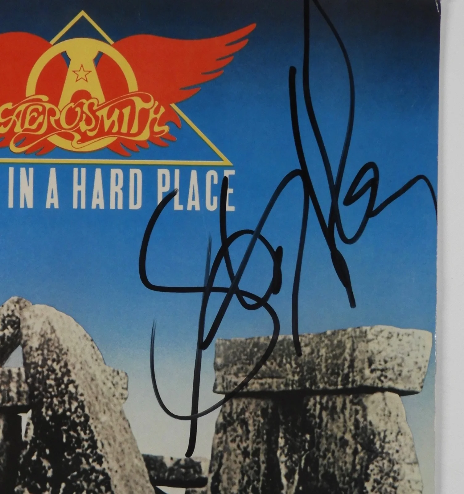 Steven Tyler Aerosmith JSA Signed Autograph Album Record Vinyl Rock In A Hard, изображение 2