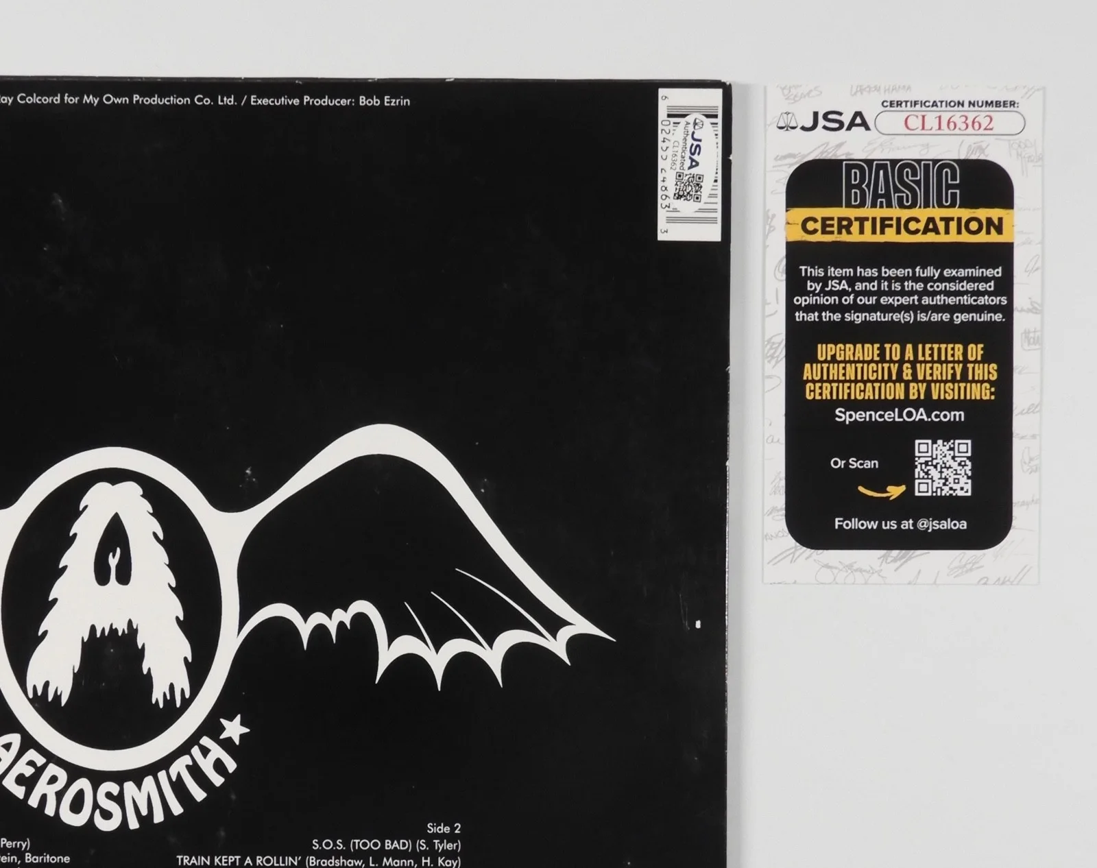Steven Tyler Aerosmith JSA Signed Autograph Album Record Vinyl Get Your Wings, image 3