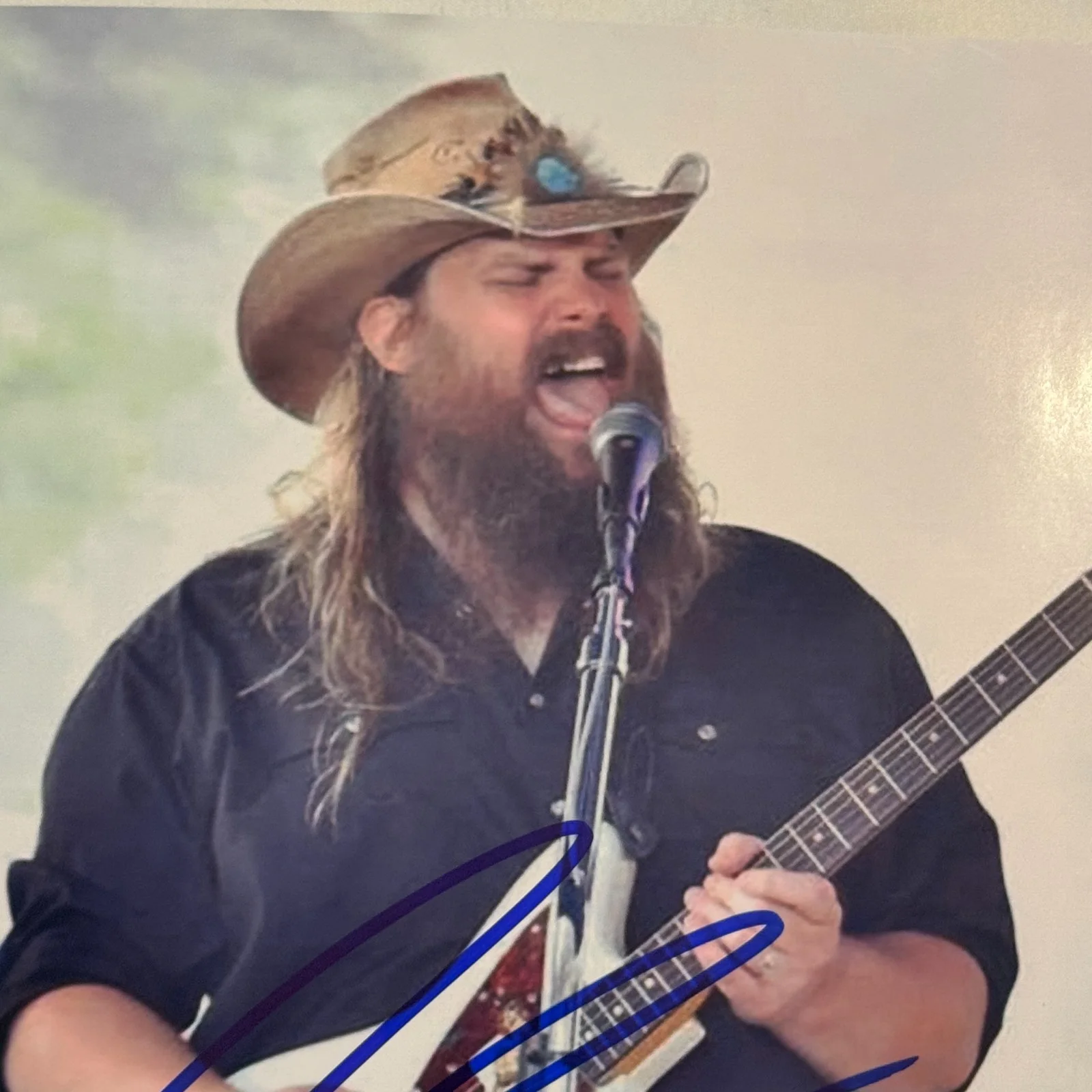 CHRIS STAPLETON SIGNED AUTOGRAPHED 8x10 COLOR PHOTOGRAPH AUTO PHOTO W/ COA RARE, изображение 2